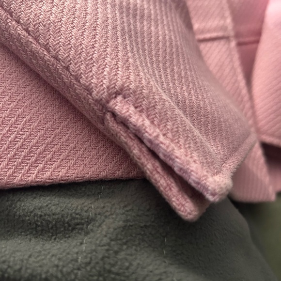 Talbots Pink Textured Blazer with Black Buttons Size 14, Like New - Picture 4 of 5